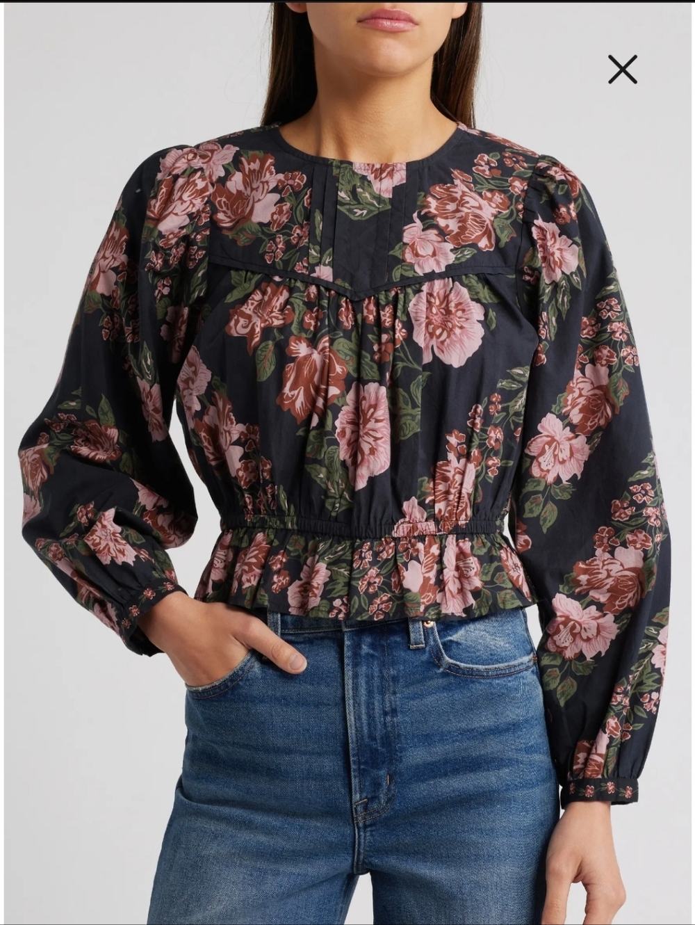 Cleobella Bernadette Floral Print Organic Cotton Top